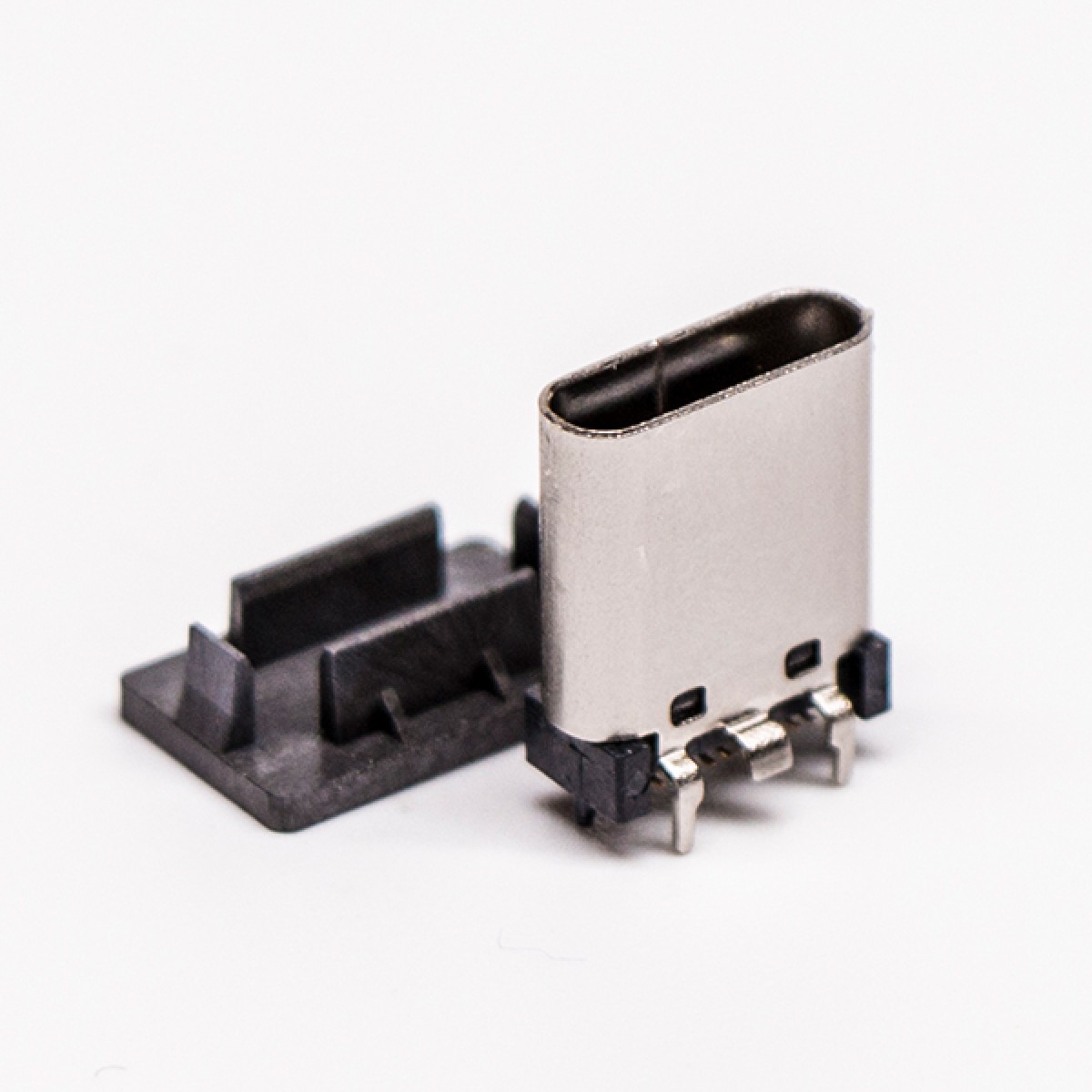 type c 直插母座单排直立式SMT插孔接PCB板