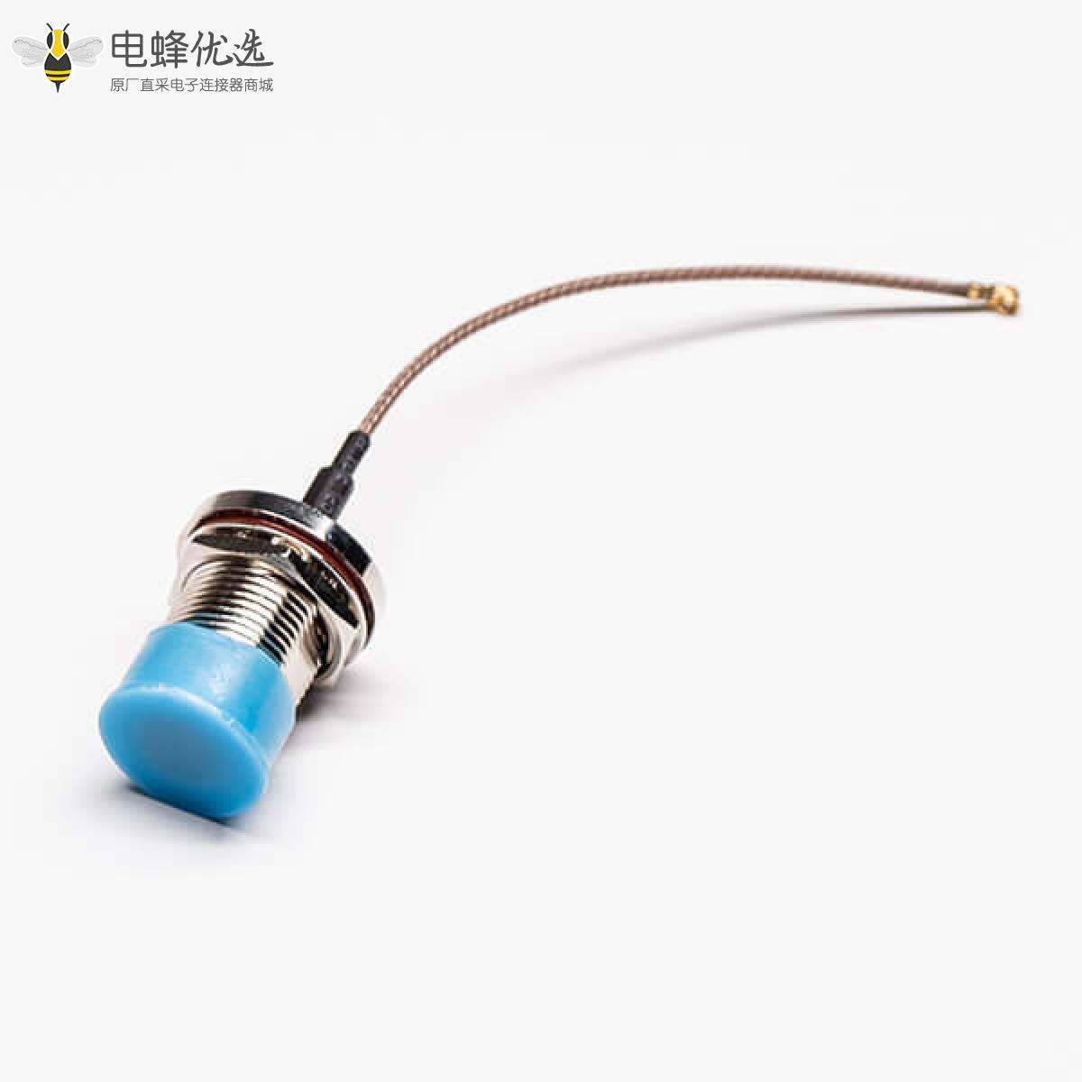 N射频同轴线直式180度母头穿墙式防水