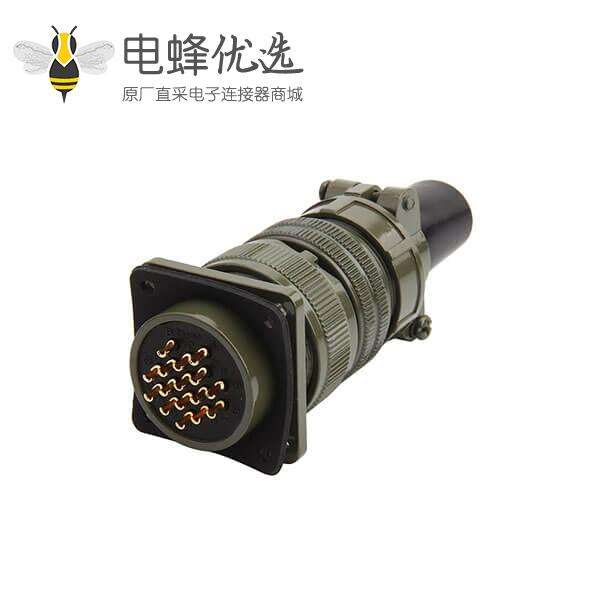 16芯工防航空插头插座MS3102A24-5P