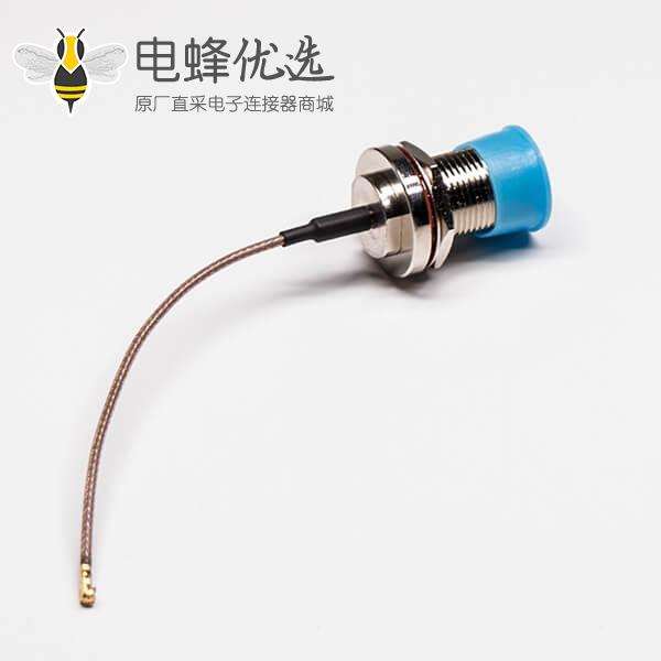 N射频同轴线直式180度母头穿墙式防水