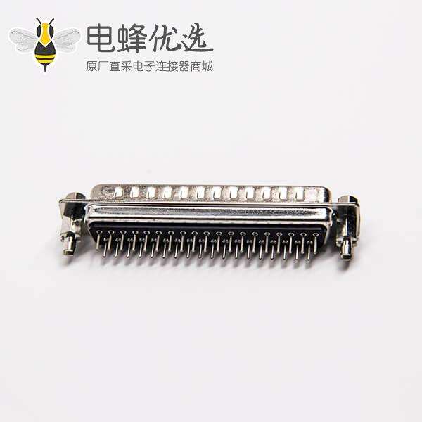 d sub 37针接口公头直式铆锁式插板接PCB板