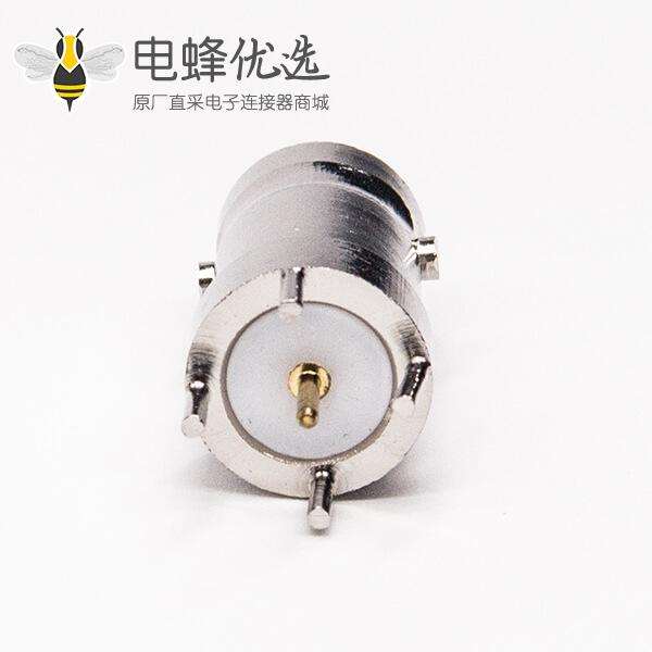 bnc直插接口母头接PCB板式射频同轴连接器