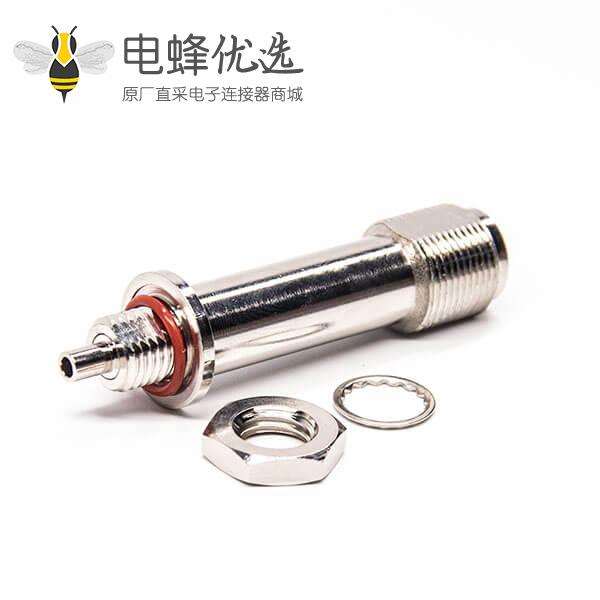 n型母头连接器直式加长型焊接式接线带防水圈