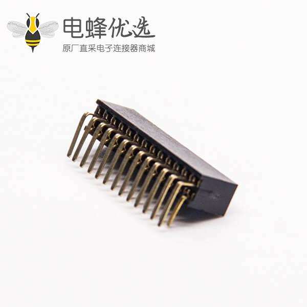 1.27mm双排母弯式90度2&times;13PIN插板