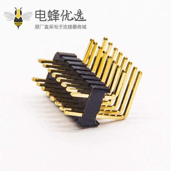 16p排针弯式90度间距1.27mm2&times;8PIN插孔