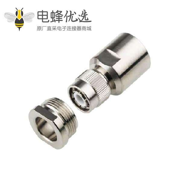 TNC连接器锁接直公头标准50&Omega;电缆安装端子或RG213