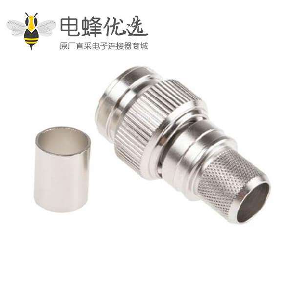 TNC插头压接直径50&Omega;电缆安装公端子用于LMR400