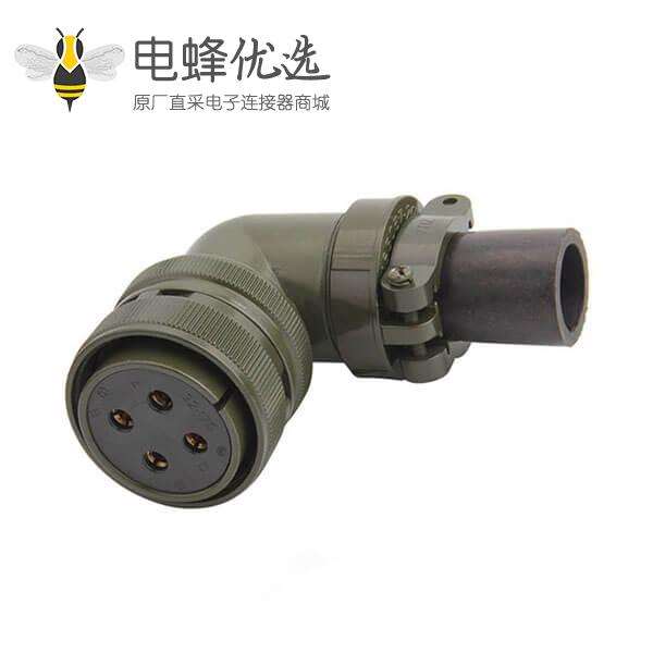 伺服电机动力4芯工防24-22 MS3108A24-22S连接器