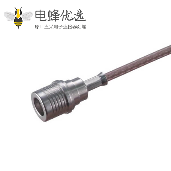 QMA插头50&Omega;电缆安装连接器压接端子接线RG400/U