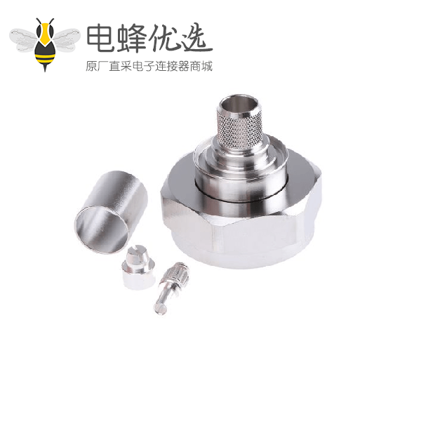 7/16连接器插头电缆安装50&Omega;压接端子用于RG214 / U电缆