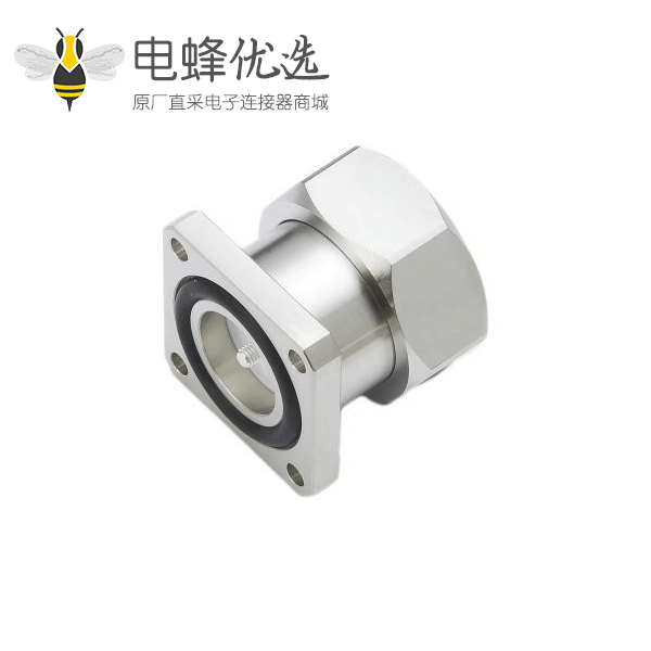 7/16连接器公头法兰安装50&Omega;焊接端子