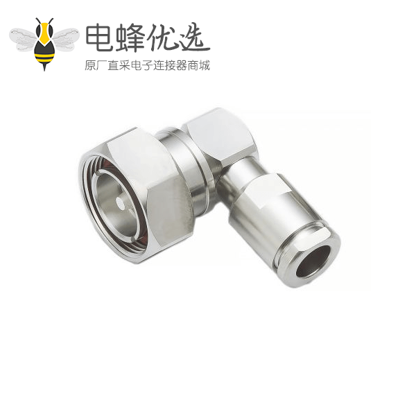 7/16连接器焊接端接电缆安装直角50&Omega;插头