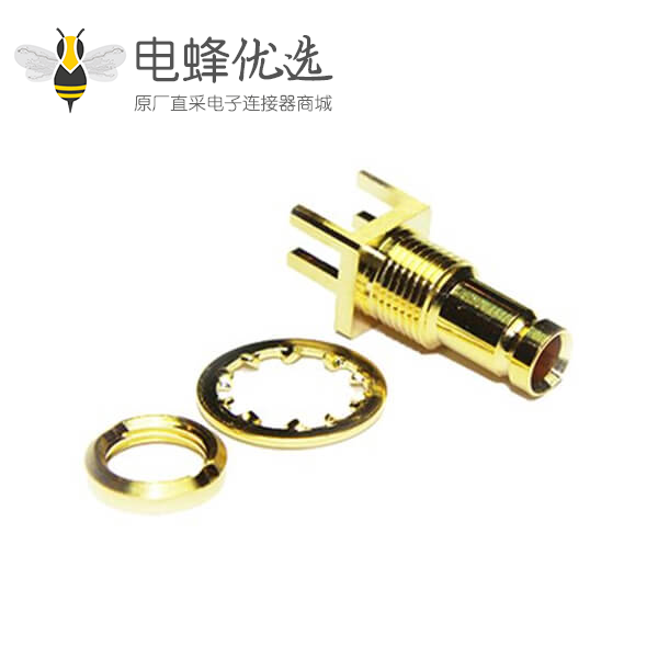 1.0 / 2.3连接器插孔直75&Omega;焊接端接PCB安装微型微型隔板配件