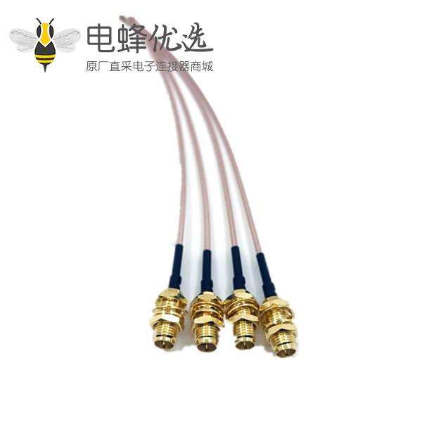 UFL转SMA线低损耗WIFI天线馈线RG178线长18CM