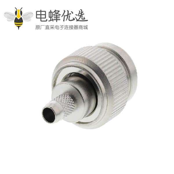 TNC连接器压接直径50&Omega;电缆安装端接公头用于RG223 / U