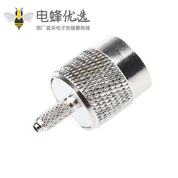 TNC插头公头直式通50&Omega;电缆安装TNC插头压接端子适用于RG174 / U