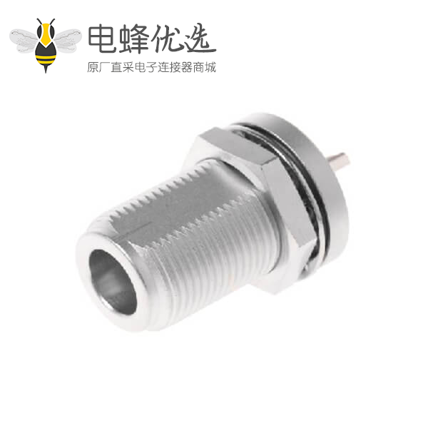 N型连接器插座50&Omega;直板安装焊接端子11GHz