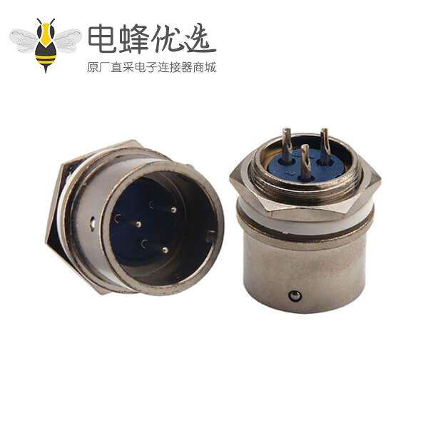 XS16 3芯公头航空插座快速推拉式