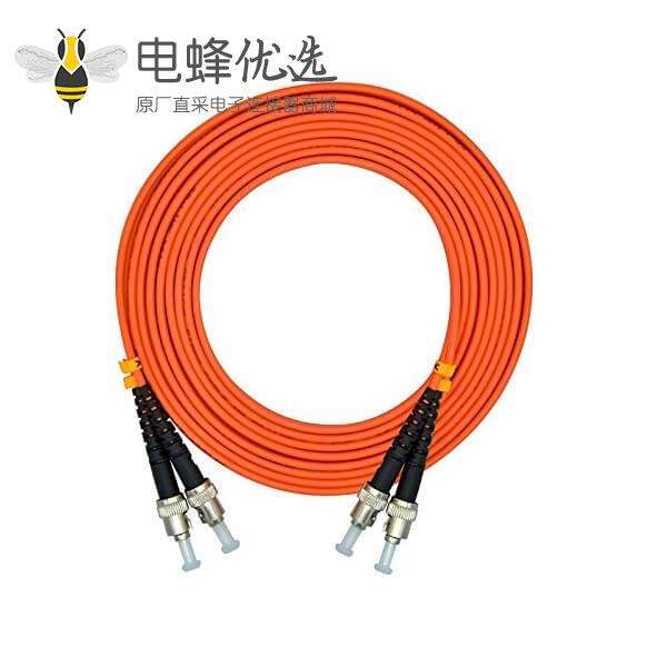 ST光纤跳线3米双工多模50/125&mu;m OM2
