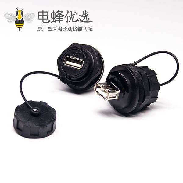 USB防水IP67转接头面板式
