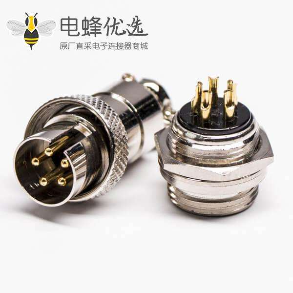 GX16反接航空插头圆形航空插头插座连接器