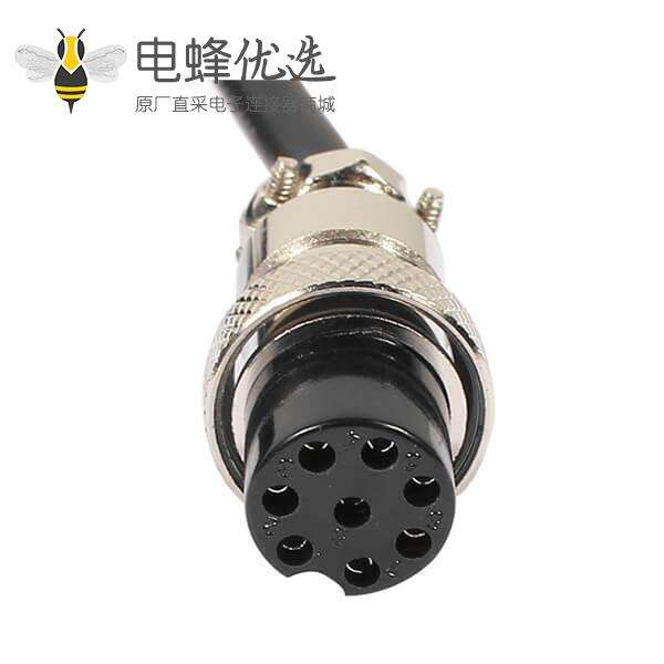 8芯GX16公母航空电源线公头转母头航空电缆线束1M