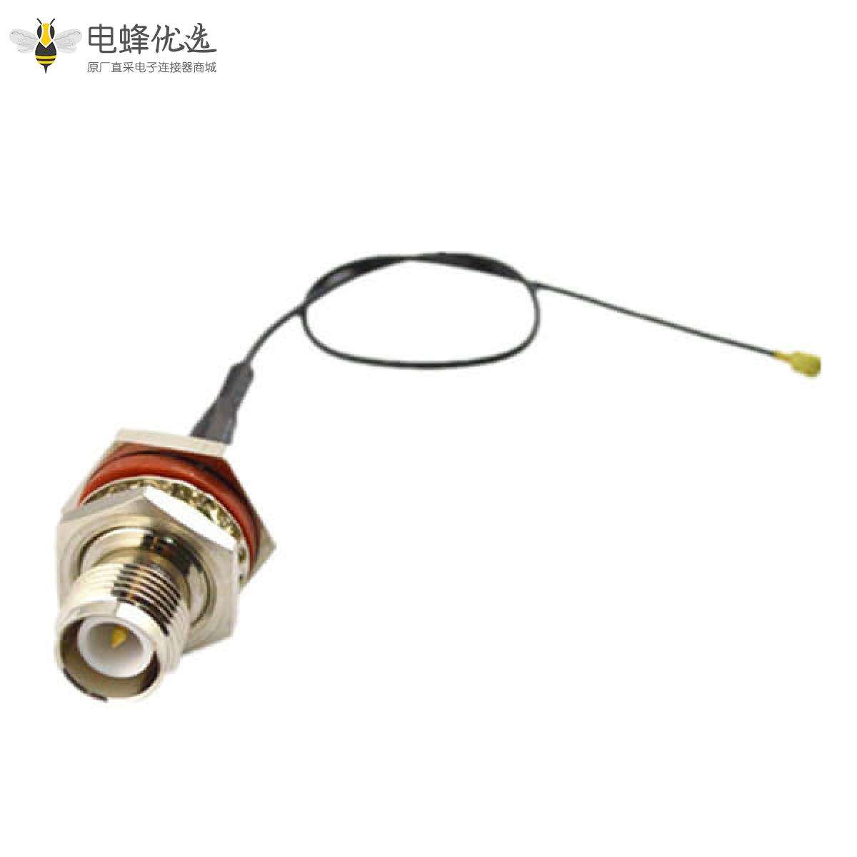 1.37RF同轴线IPEX转反极防水TNC母头线长15CM