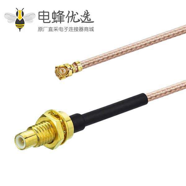 RF同轴线生产厂家专供IPEX转SMC母头RG178组装线20CM