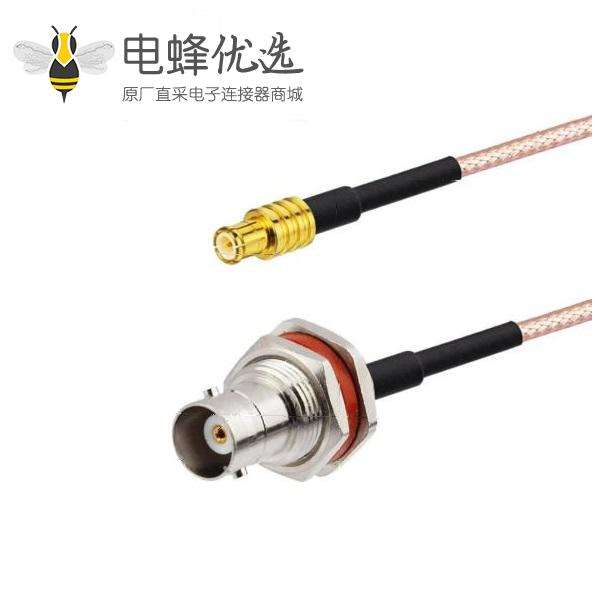 BNC信号线天线延长线RG316转反极SMA公头线长10CM