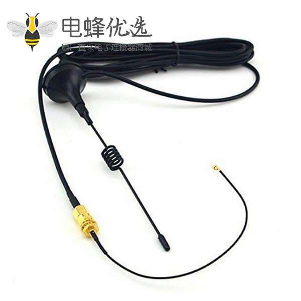 433MHz天线3dBi SMA公头直式全向吸盘天线