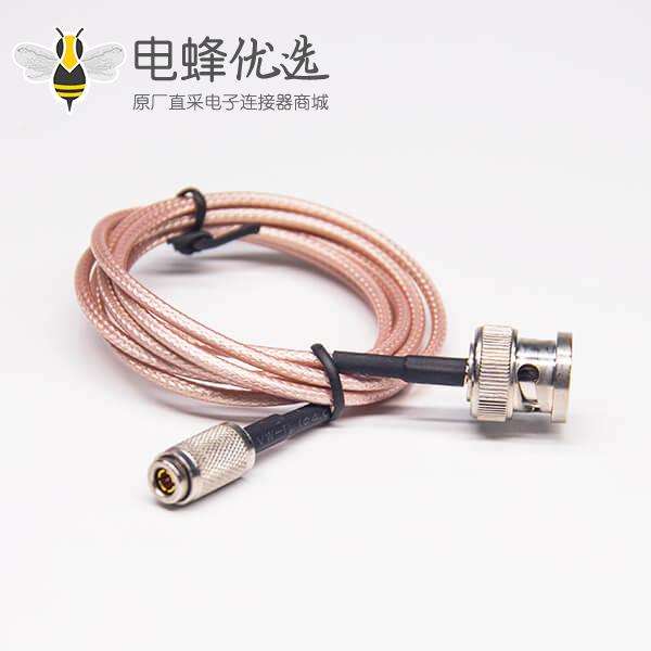 BNC缆线连接器BNC公转DIN1.0/2.3公头接RG179线线长1米
