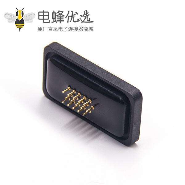 防水D-sub 15针母头3排插板