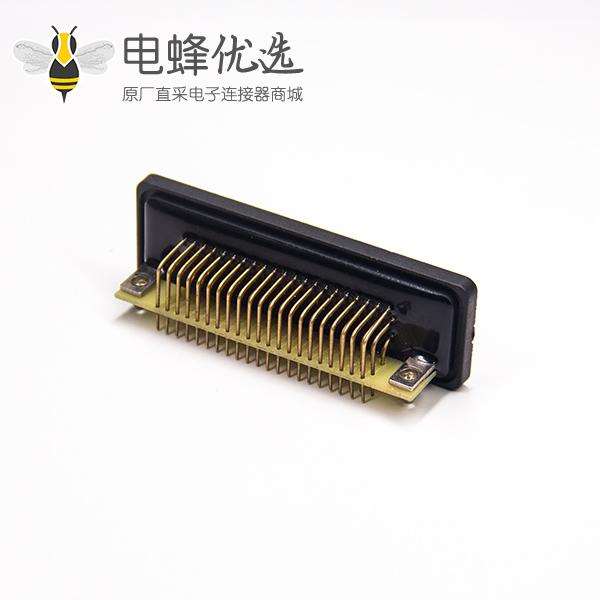 D-sub防水104公头弯头插板带挡板