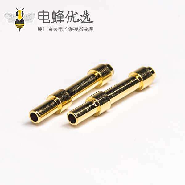 光源灯插头直式端子镀金电灯插头