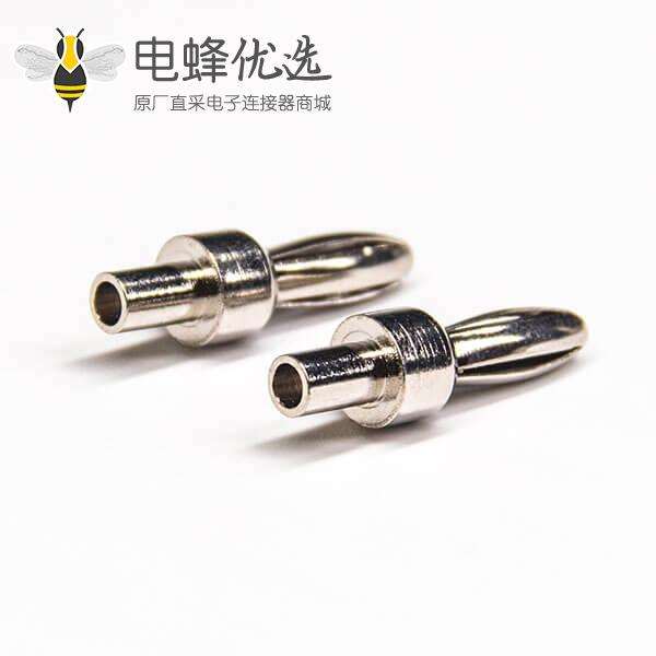 镀镍香蕉头直式音频接头端子公香蕉插头