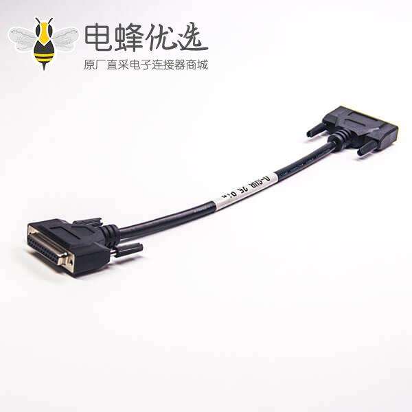 DB25连接线 25针打印延长线 公对母数据线1米