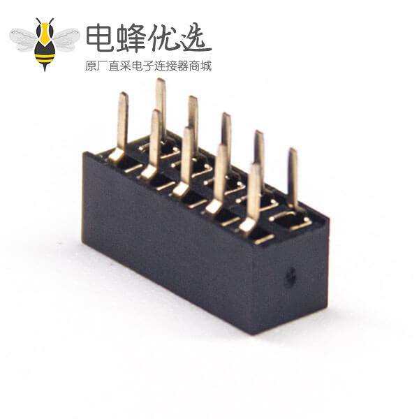 2.0间距双排母直式单塑2&times;5Pin插PCB板10pcs