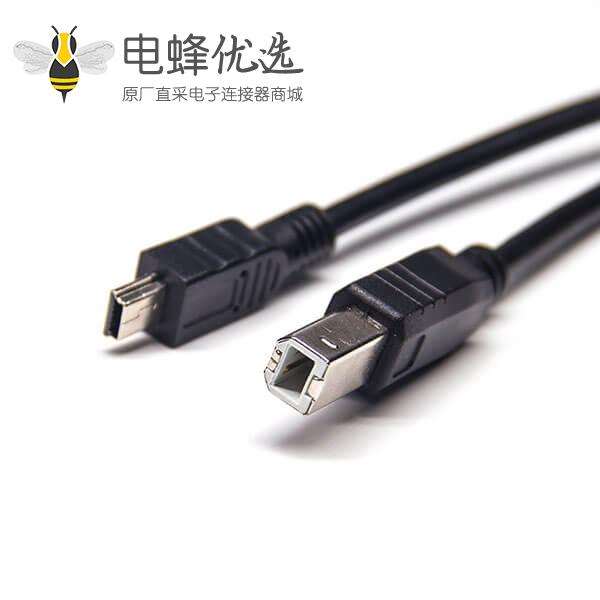 mini&nbsp;usb&nbsp;type-B接口usb连接线双公头直式