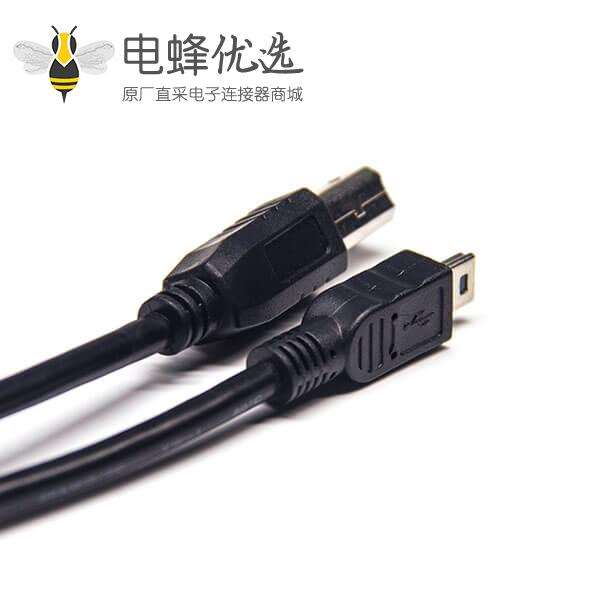 mini&nbsp;usb&nbsp;type-B接口usb连接线双公头直式
