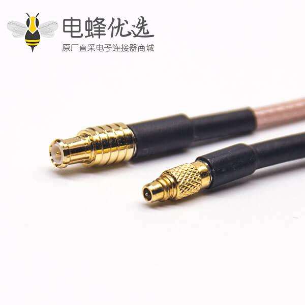 MCX接口公头直式转MMCX公头直式接RG316