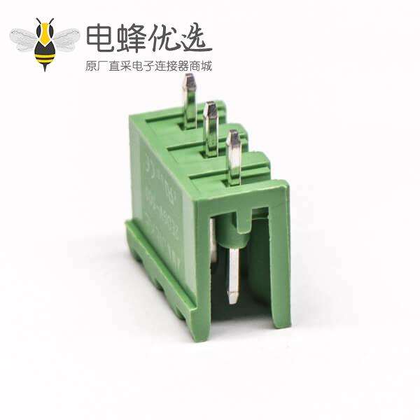 插拔式接线端子排3芯两侧空直式穿孔对接端子插座