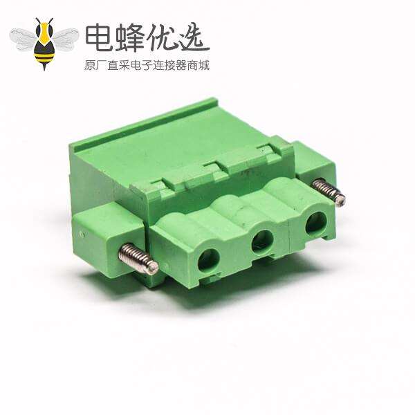 螺钉式插拔接线端子螺母锁紧式绿色压接接线直式端子