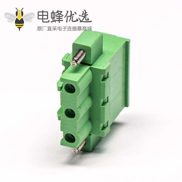 螺钉式插拔接线端子螺母锁紧式绿色压接接线直式端子