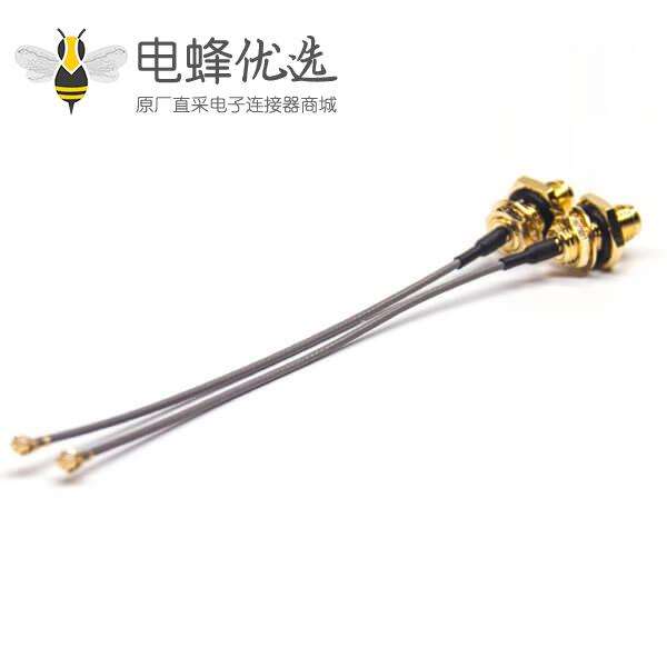 sma同轴电缆连接器直式母头转IPEX端子