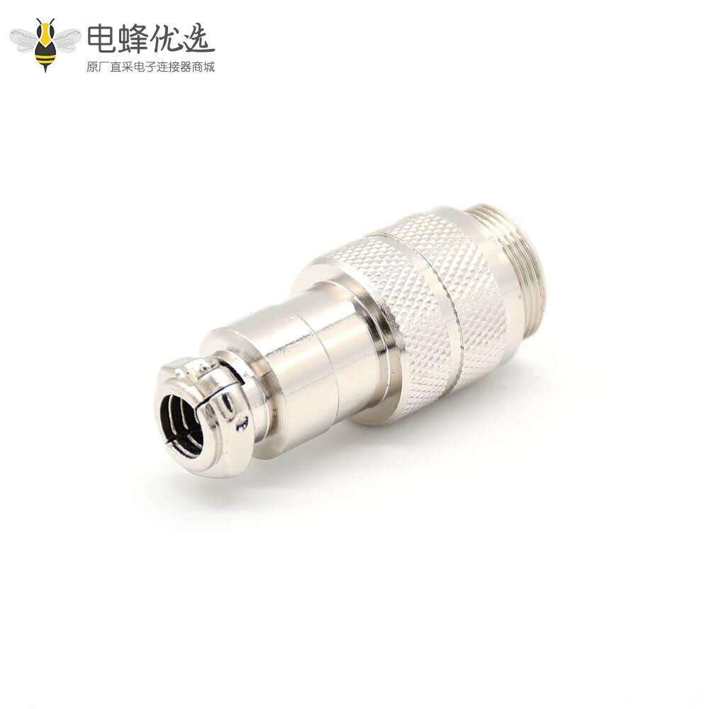 航空GX20母插头转公插头对接款直式接线安装连接器