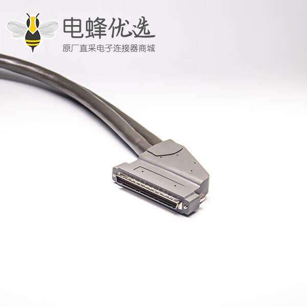 SCSI 100芯HPDB型公转HPDB100芯弯公头注塑成型线2米