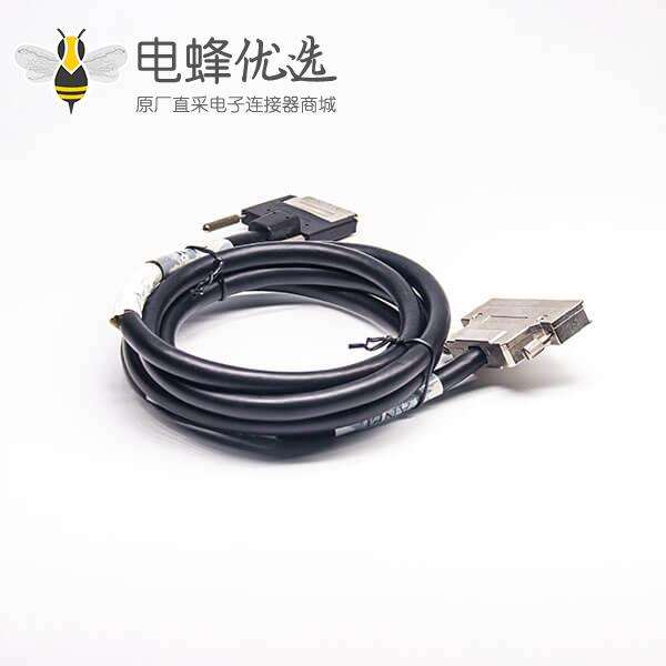 SCSI 68P 接口VHDCI型注塑公转HPCN组装式公头连接线2米