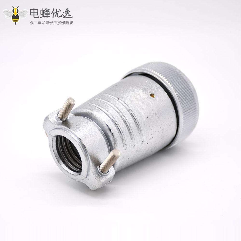 5芯插头P48公头直式接线焊接连接器