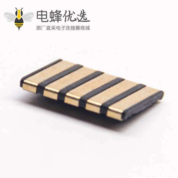 5芯连接器PH2.5镀金PCB板贴板安装母电池插座