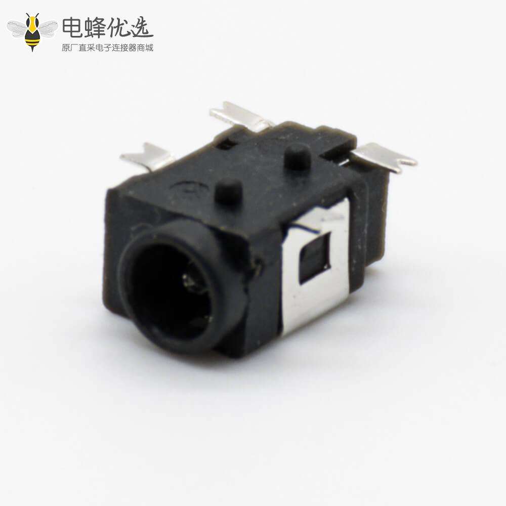 DC插座贴片母不带屏蔽贴板贴片焊接水平3.6*1.3毫米电源连接器